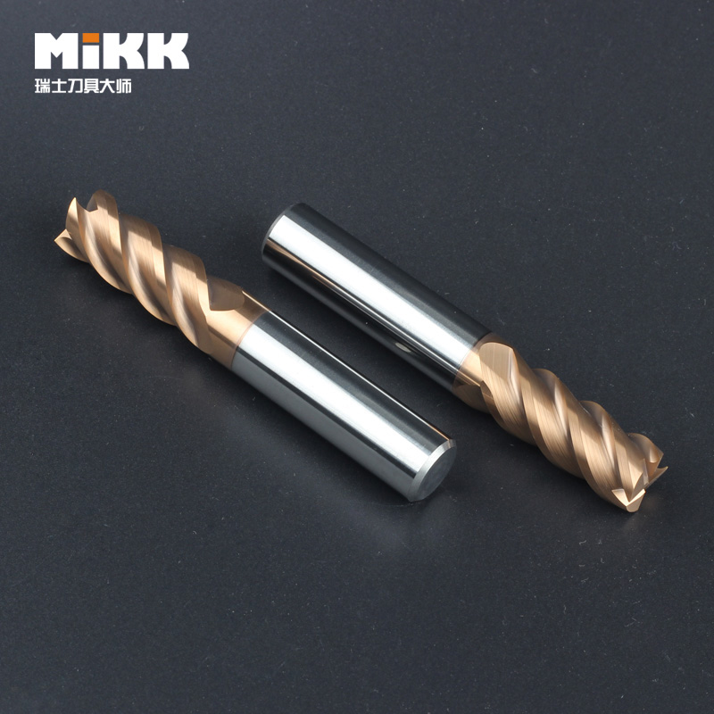 瑞士MIKK平底铣刀 SIN氮化硅纳米立铣刀 数控钨钢铣刀